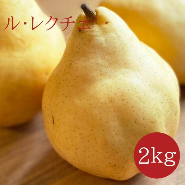 《送料無料》ルレクチェ（ル・レクチエ） 2ｋｇ 新潟の洋梨（ナシ）Lサイズ 5玉入 大玉 - 新潟市仲村農園直売 【お歳暮に】